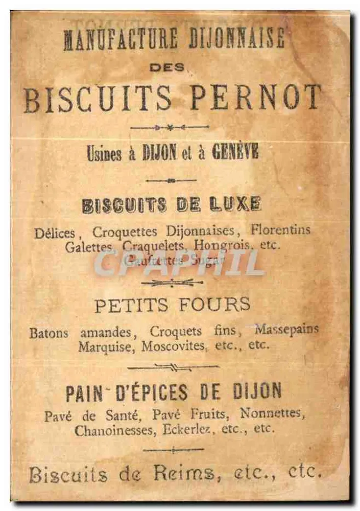 Cena humorística — Dr. Glaireux convidado para jantar — Courbe-Rouzet, imp.-édit., em Dole (Jura) - Verso