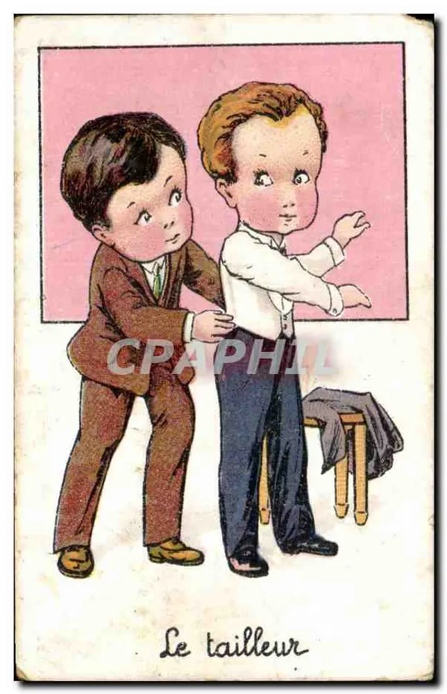 Der Schneider — Illustration zweier Kinder — Verlag nicht sichtbar - Vorderseite