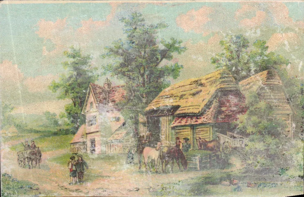 Landschaft mit Dachstühlen — Verleger nicht sichtbar - Vorderseite