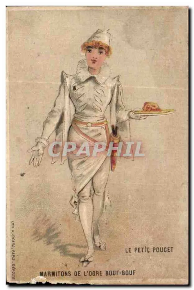 Marmitons de l'Ogre Bouf-Bouf — Le Petit Poucet — Uth H. Ricord, Paris, Déposé - Vorderseite