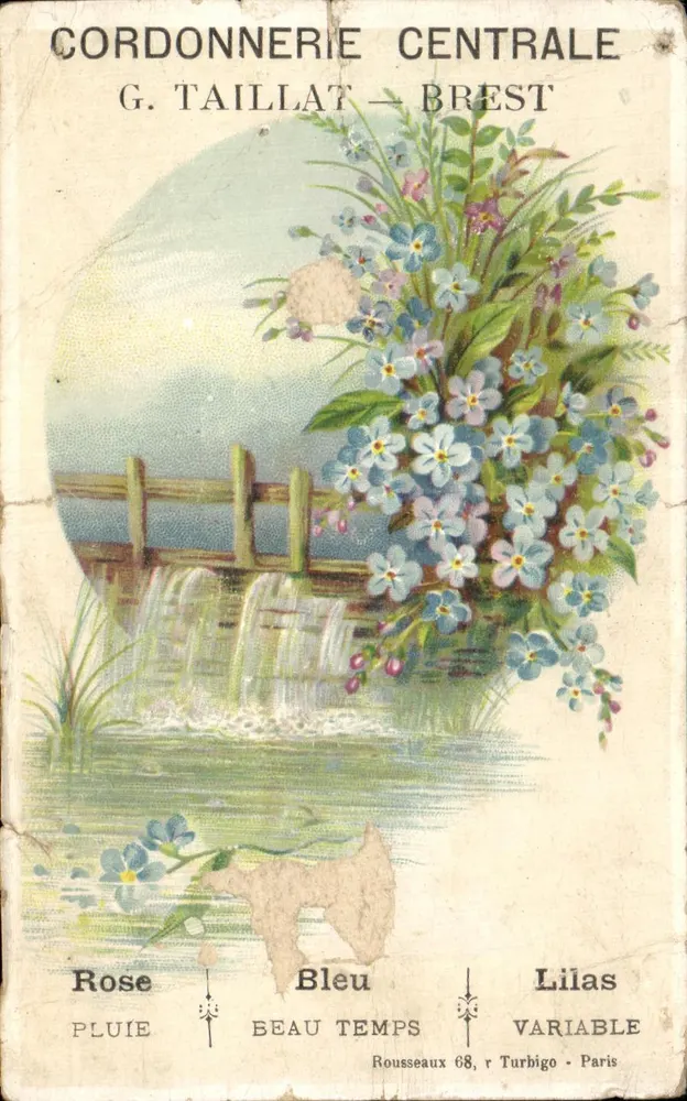 Cordonneria centrale — G. Taillat – Brest - Recto