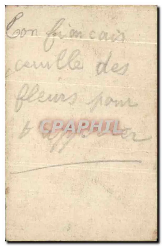 Jovem admirando rosas — editor Typo Vert, Paris - Verso