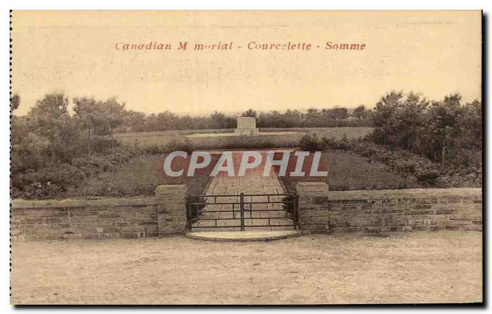 Memorial Canadense - Courcette - Somme - Frente