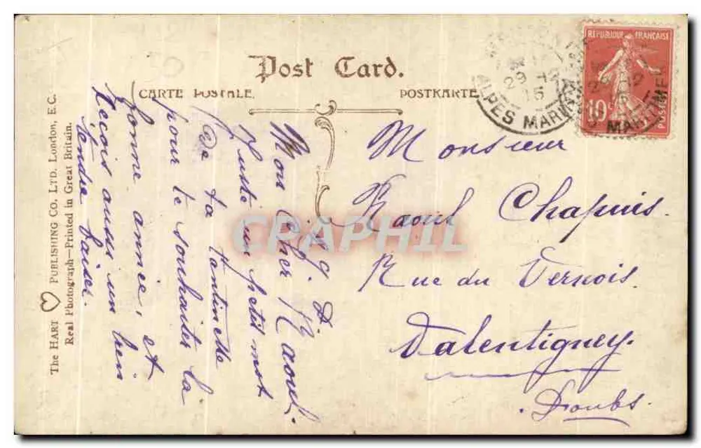 Kind mit Federhut — GOODBYE BOYS! — The Hart Publishing Co. Ltd., London - Rückseite