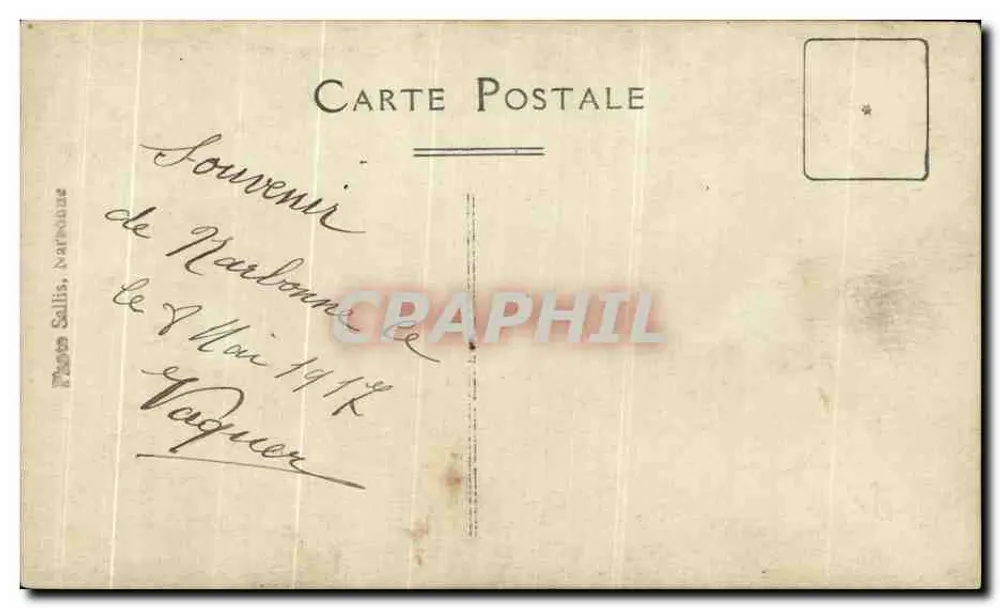 Frau und Kind — Studio — Papier Sellis, Narbonne - Rückseite