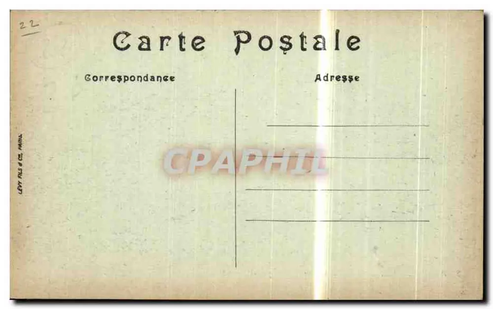 Ploumanach — Tempestade na ponta de Squevel — LL - Verso
