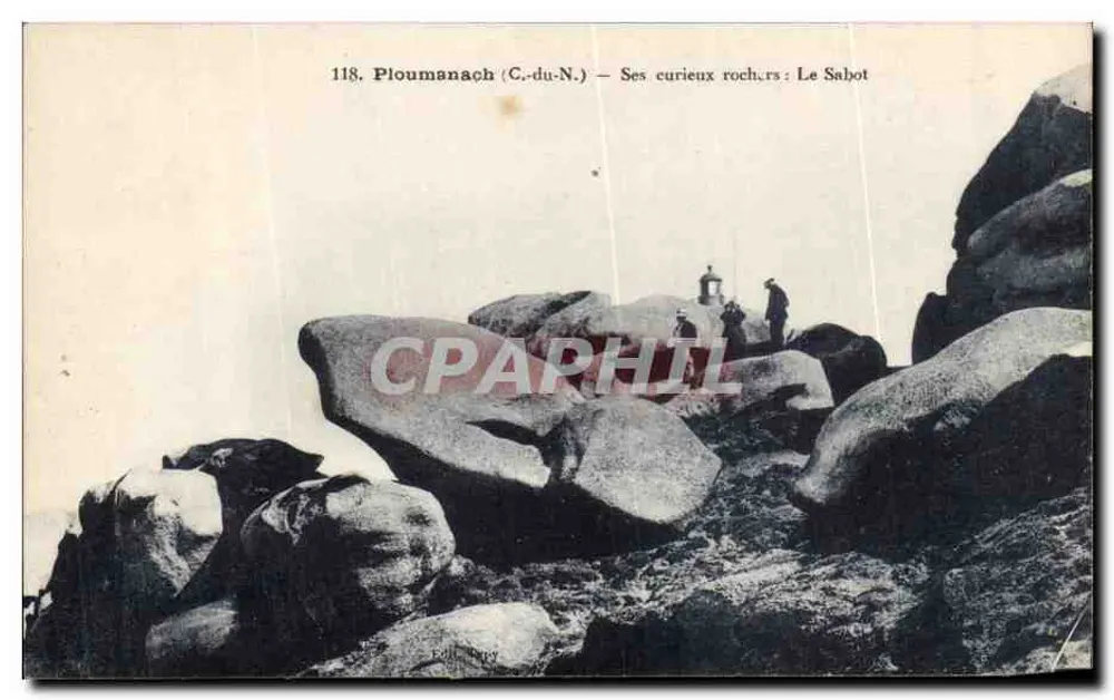 Ploumanach (C.-du-N.) — Seine merkwürdigen Felsen: Le Sabot - Vorderseite