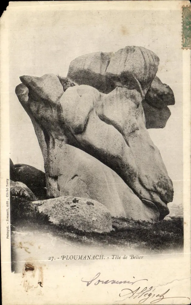 Ploumanach — Tête de Bélîer — éditeur Renault, Clibé Torty, n°27 - Frente