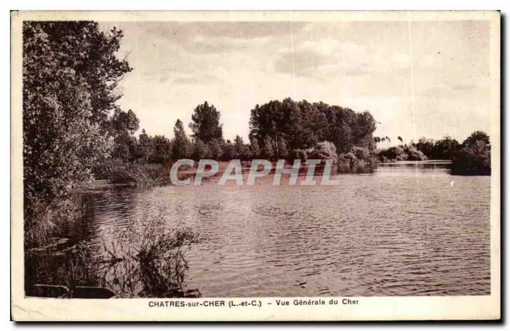 Chatres-sur-Cher (L.-et-C.) — Vista Geral do Cher — Ditard Filhos, Editor & Velocidade Coletiva - Frente
