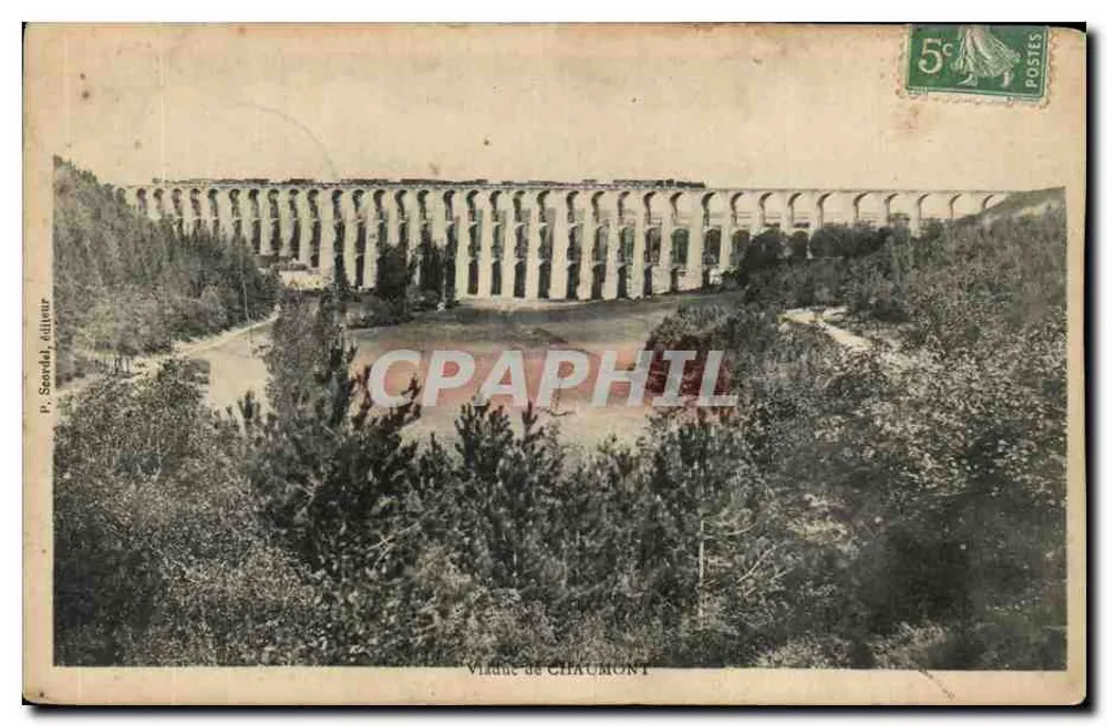 Vila de Chaumont — Viaduto — P. Saoréal, editor - Frente