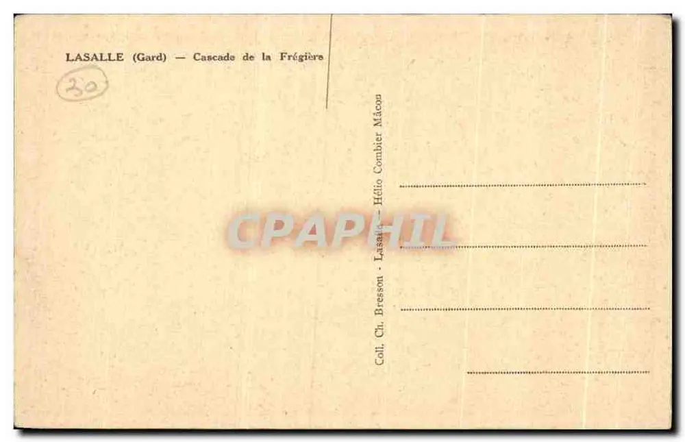 Lasalle (Gard) — Cascata della Frégière — Cima - Verso
