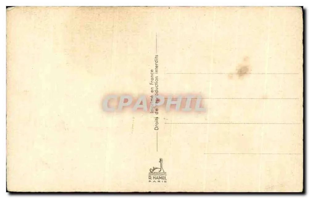 Pfingstrosenbouquet — Muttertag — R. Hamel, Paris - Rückseite