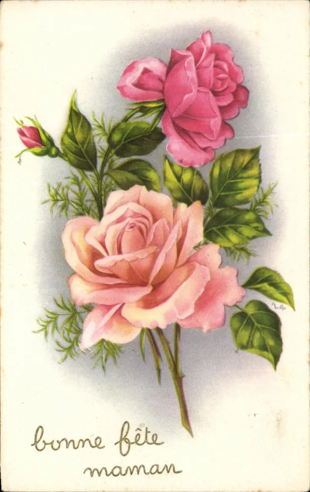 Blütenstrauß — Festkarte — Éditions UniverS, Paris, N° 101 - Vorderseite