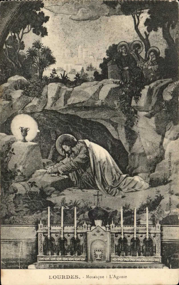 Lourdes - Mosaico: A Agonia - Frente