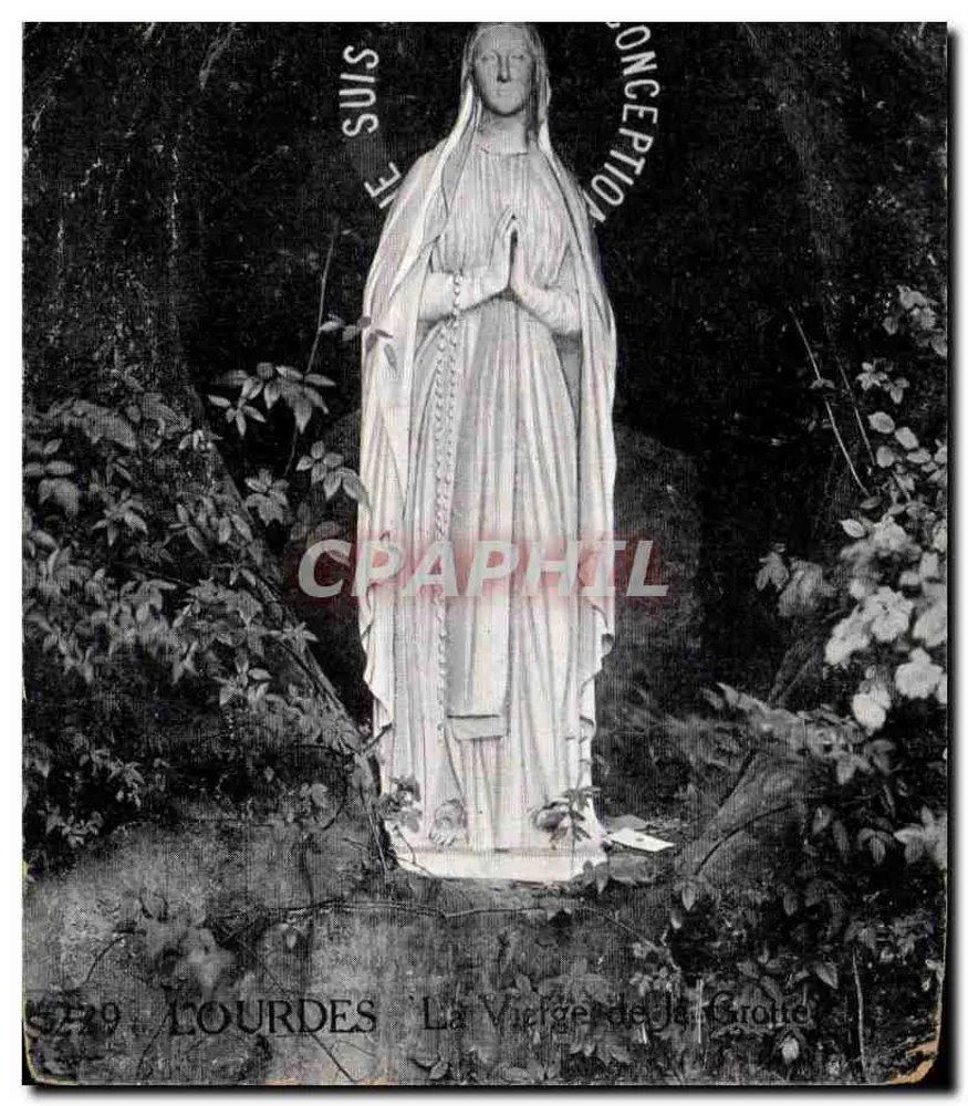 Lourdes — A Virgem da Gruta — Editora não identificada, n° 5739 - Frente