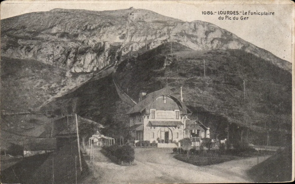 Lourdes - O Funicular do Pic du Ger — editor não identificado, n° de série 1086 - Frente
