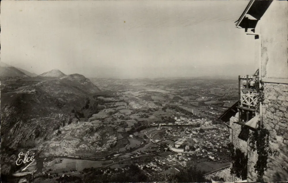 Lourdes (H. Pyr.) — Allgemeiner Blick und der Béouït vom Pic du Jer — L. Chatagneau, Bordeaux - Vorderseite