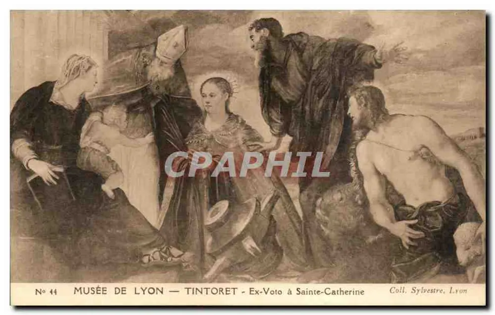 Museo di Lione — Tintoret — Ex-Voto a Santa Caterina — Coll. Sylvestre, Lione - Recto