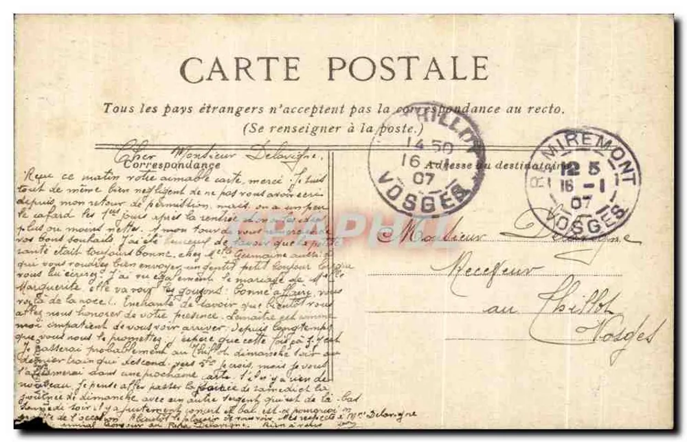 Lyon - Haupteingang des Parc de la Tête d'Or — Verlag L.V. Kéer, Nr. 25 - Rückseite