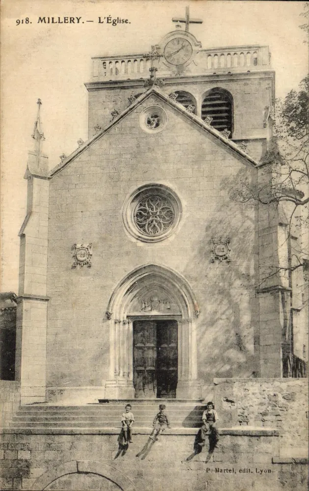 Millery — De Kerk — P. Martel, edit. Lyon, n° 918 - Voorkant
