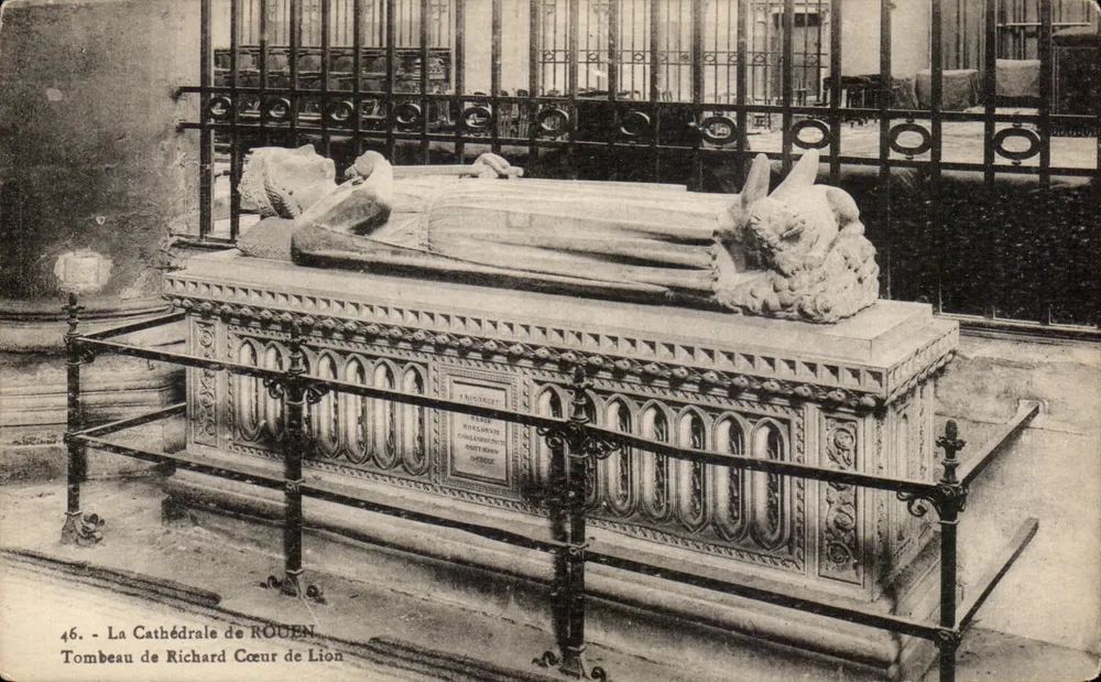 Grabmal von Richard Löwenherz — Kathedrale von Rouen — Verlag: La Cigogne, Nr. 46 - Vorderseite