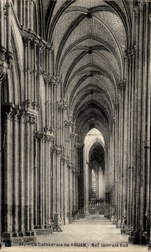 La Catedral de ROUEN - Nef lateral Sur - Anverso