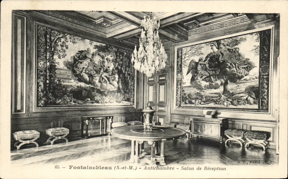 Fontainebleau (S.-et-M.) - Vorzimmer - Empfangssaal — B.F. Paris, n°65 - Vorderseite