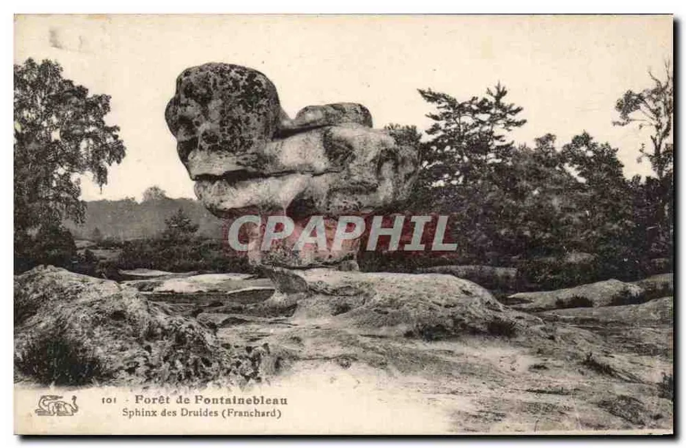 Sphinx der Druiden — Forêt de Fontainebleau — Verleger Franchard, Nr. 101 - Vorderseite