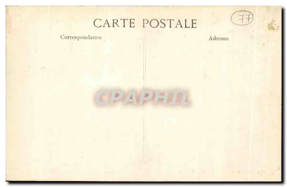 Palast von FONTAINEBLEAU — Wartezimmer der Papst-Apartments — Papst-Bett — Verlag E.P.D. Nr. 559 - Rückseite