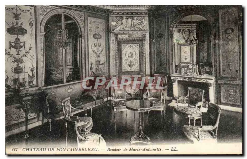 Schloss Fontainebleau — Boudoir von Marie-Antoinette — LL. — Nr. 67 - Vorderseite