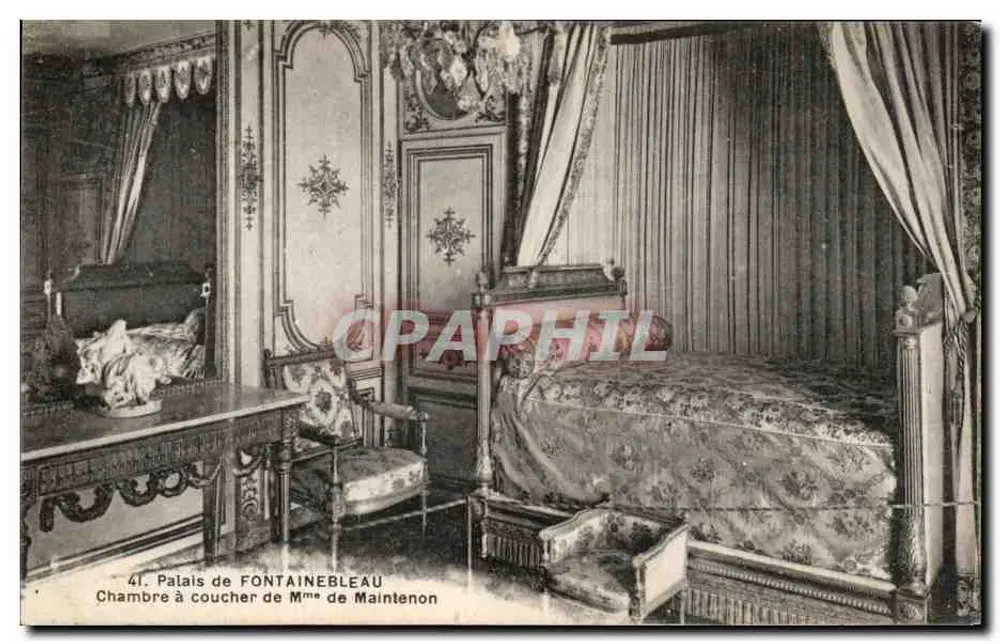 Schlafzimmer von Madame de Maintenon — Schloss Fontainebleau — n°41 - Vorderseite