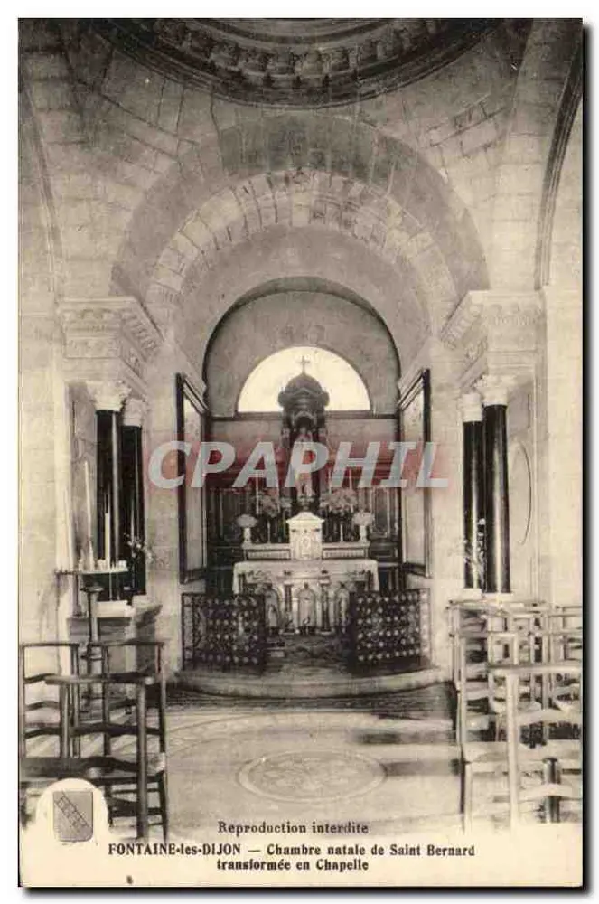Fontaine-lès-Dijon — Gebäude der Geburt von Saint Bernard umgewandelt in eine Kapelle — Verlag nicht sichtbar - Vorderseite