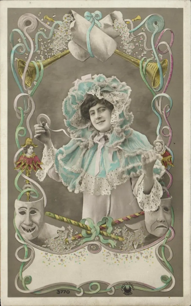 Frau im Bühnenkostüm — Theaterdekoration — Croissant, Paris, n° 3770 - Vorderseite