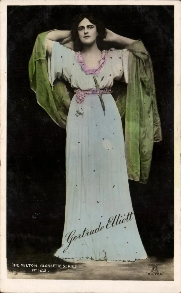 Gertrude Elliott — La Glossette Series N°123 — The Milton - Vorderseite