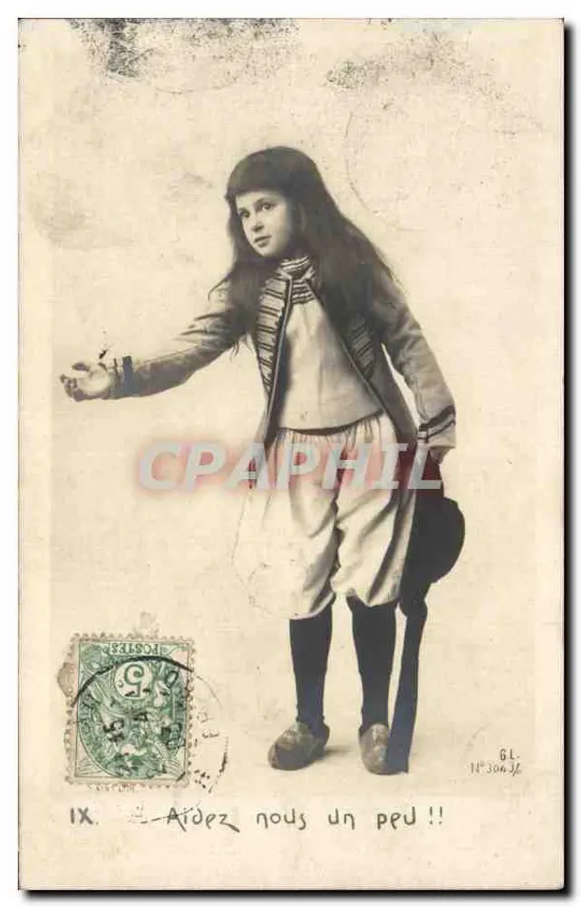 Mädchen im historischen Kleid — Hilfe gewünscht — GL, Nr. 30436 - Vorderseite