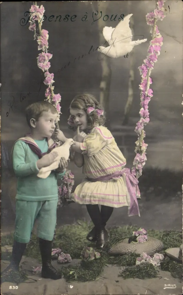 Kinder mit Taube — SIRIUS n°830 - Vorderseite