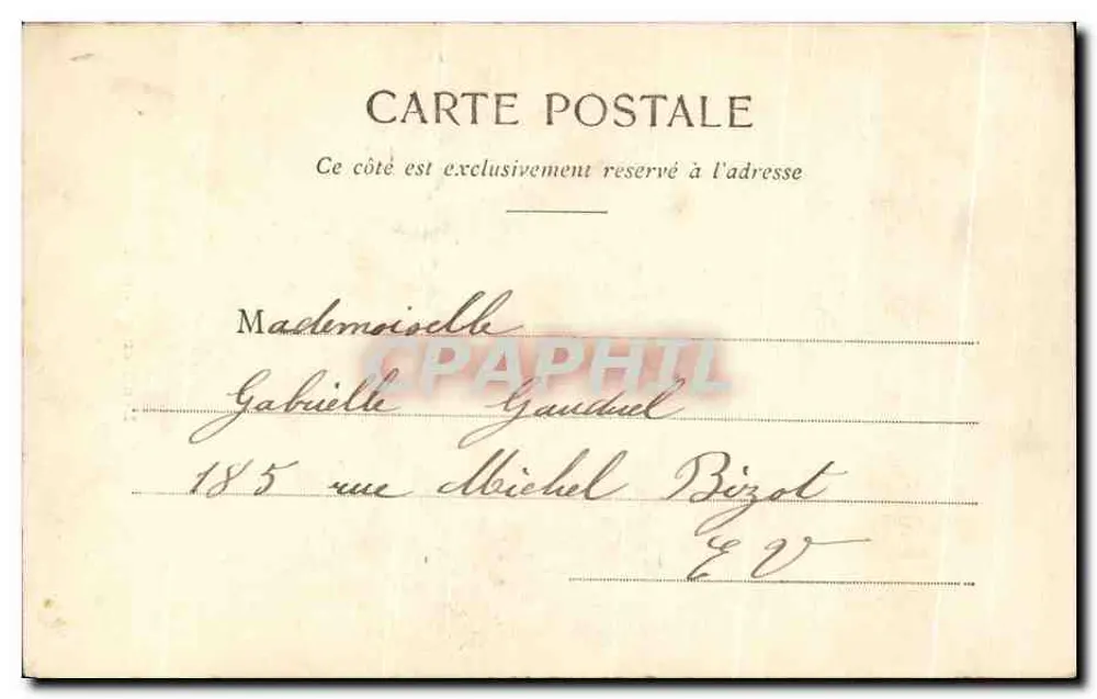 Die beiden Hühner — G.I., Paris — n° 74 - Rückseite
