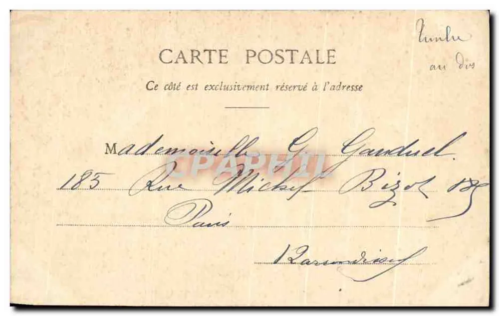 Paul et Virginie — Szene mit Kindern und einem Vogelnest — Edition Dianteil & Cie, Paris - Rückseite