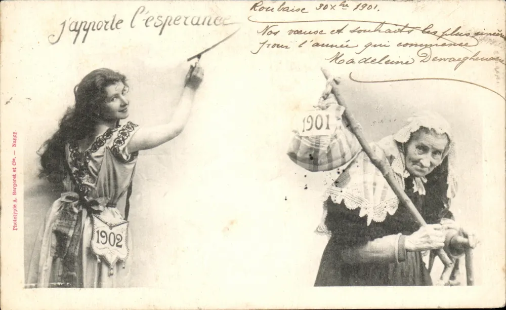 Ich bringe Hoffnung — 1902 — Phototypie A. Bergerot et Cie — Nancy - Vorderseite