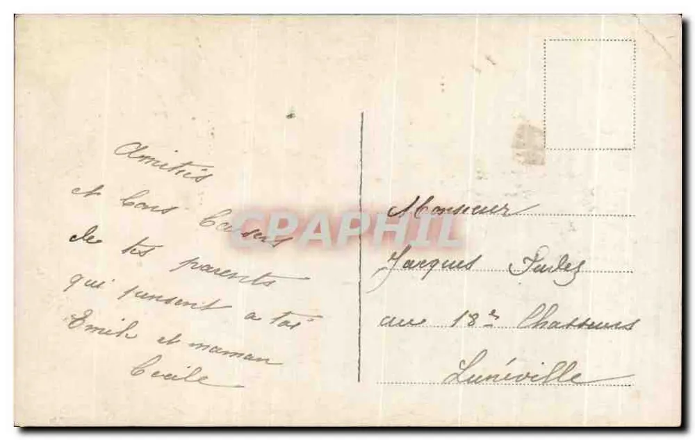 Junge Mädchen mit Osterei-Korb — Verlag J. Laguerre, Nr. 2152 - Rückseite