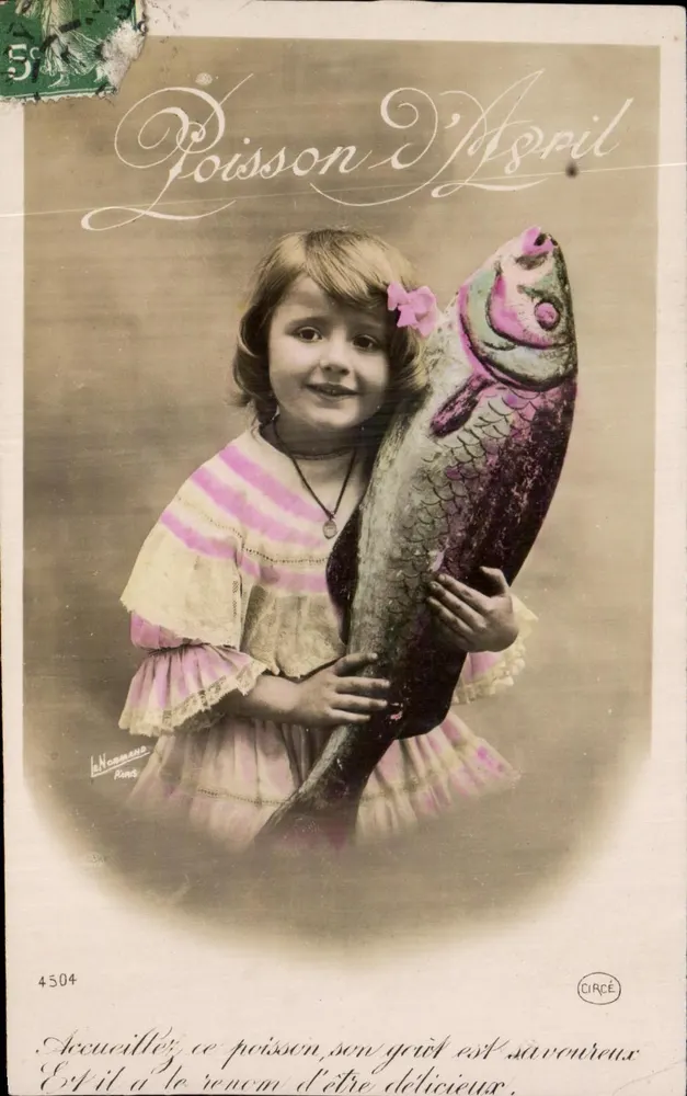 April-Fisch — Verlag La Normand, Nr. 4504 - Vorderseite
