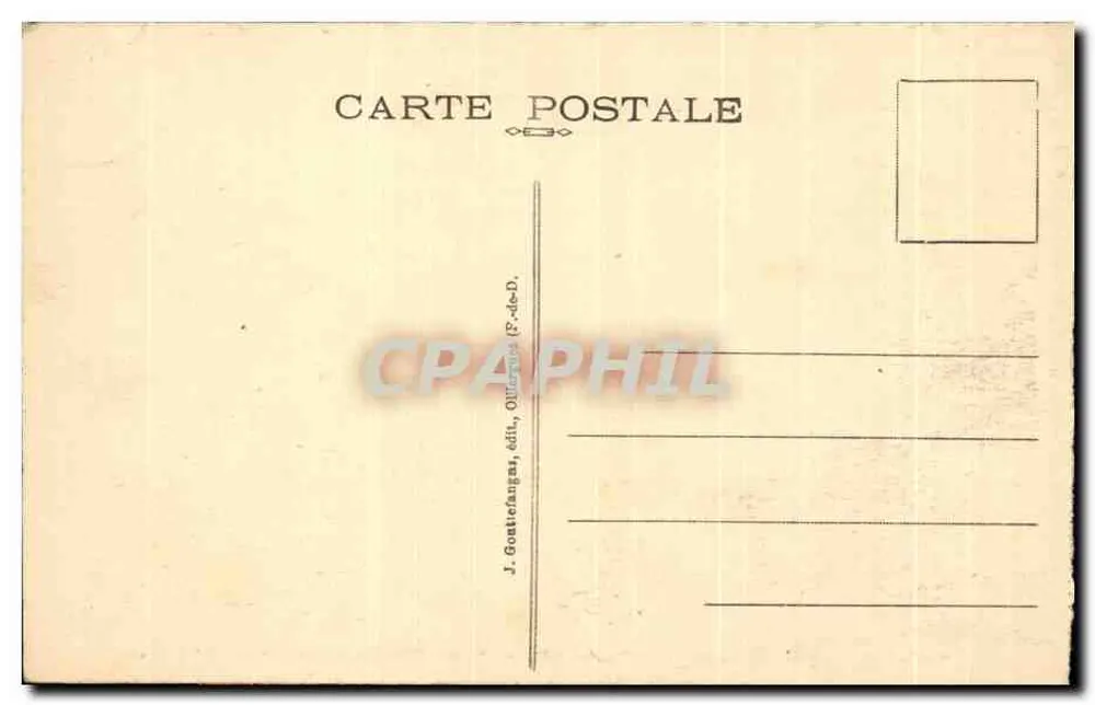 Clermont-Ferrand — Place Delille - Die Drei Avenuen — G. D'O. 1057 - Rückseite