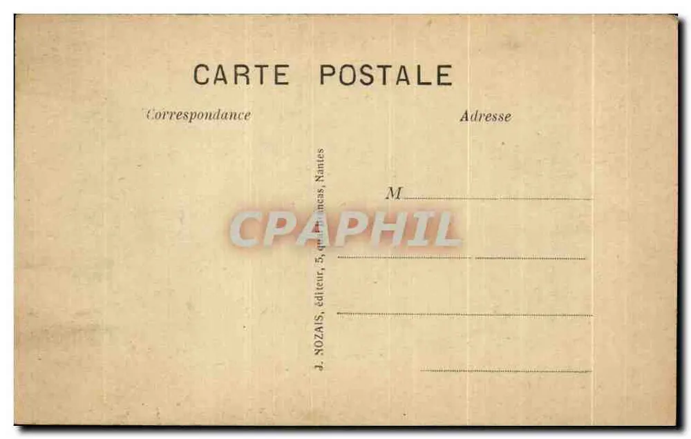 Der Pointeau — Zwischen St-BREVIN-les-PINS und St-BREVIN-l'OCEAN — J. NOZAISS, Verleger, Nantes - Rückseite