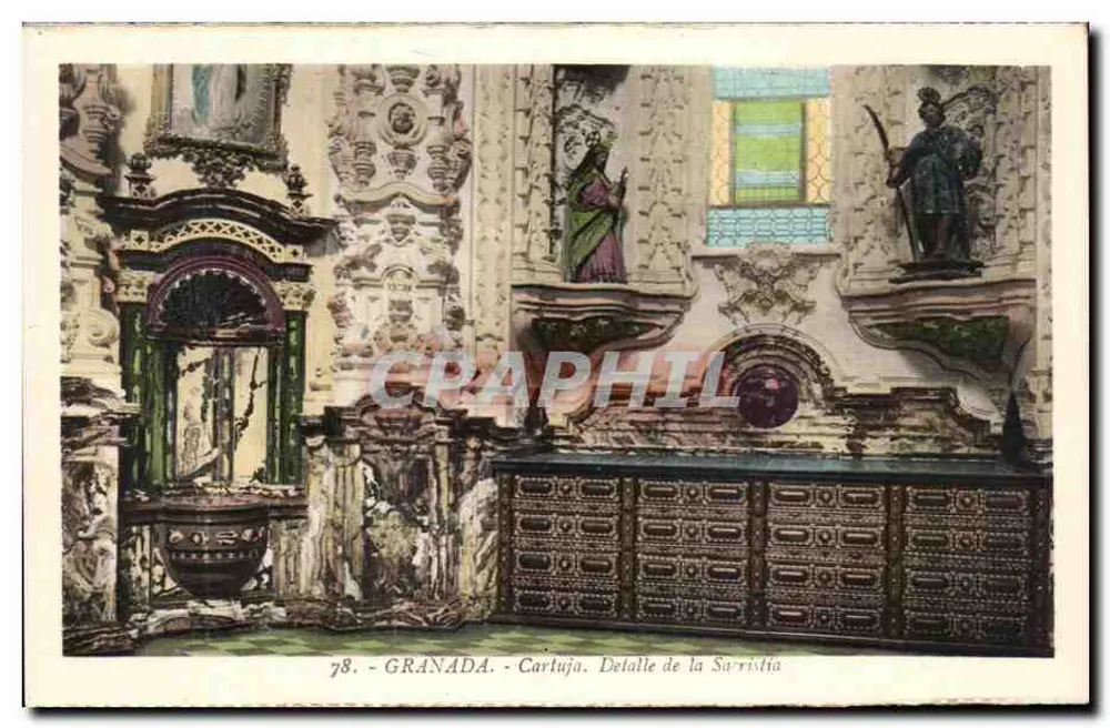 Granada - Cartuja. Detail der Surrista — L. Rolsin, phot. Barcelona - Vorderseite