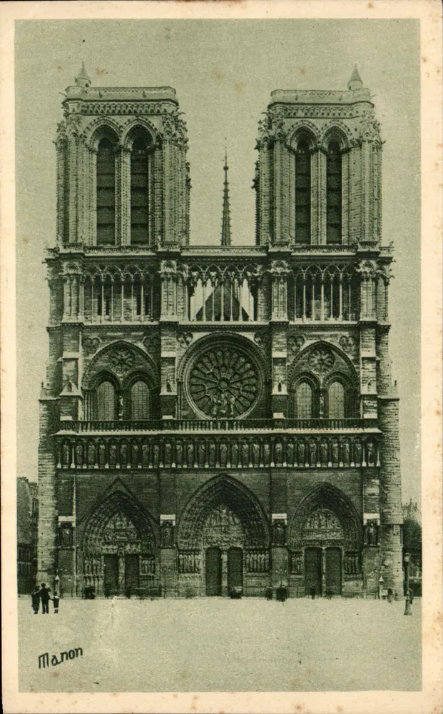 Notre-Dame de Paris — Fassade — Verlag Manon, n°58 - Vorderseite