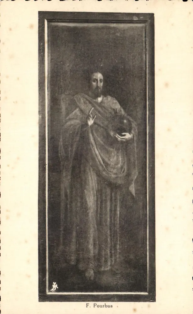 Jesus Christus — Gemälde von F. Pourbus — La Phototypie d'Art, Brüssel - Vorderseite