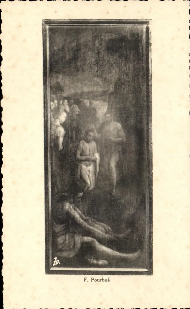 Die Taufe Jesu — F. Pourbuš — La Phototypie d'Art, Brüssel - Vorderseite