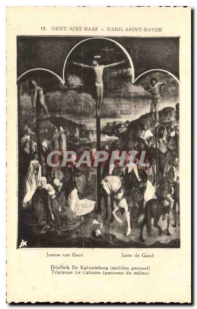 Gent, Saint-Bavon — Triptych, mittleres Panel — Justus van Gent - Vorderseite