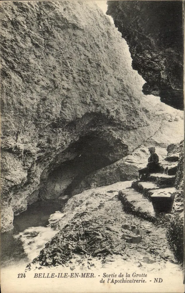 Belle-Île-en-Mer — Ausgang der Apothikerkaverne — ND — n°124 - Vorderseite