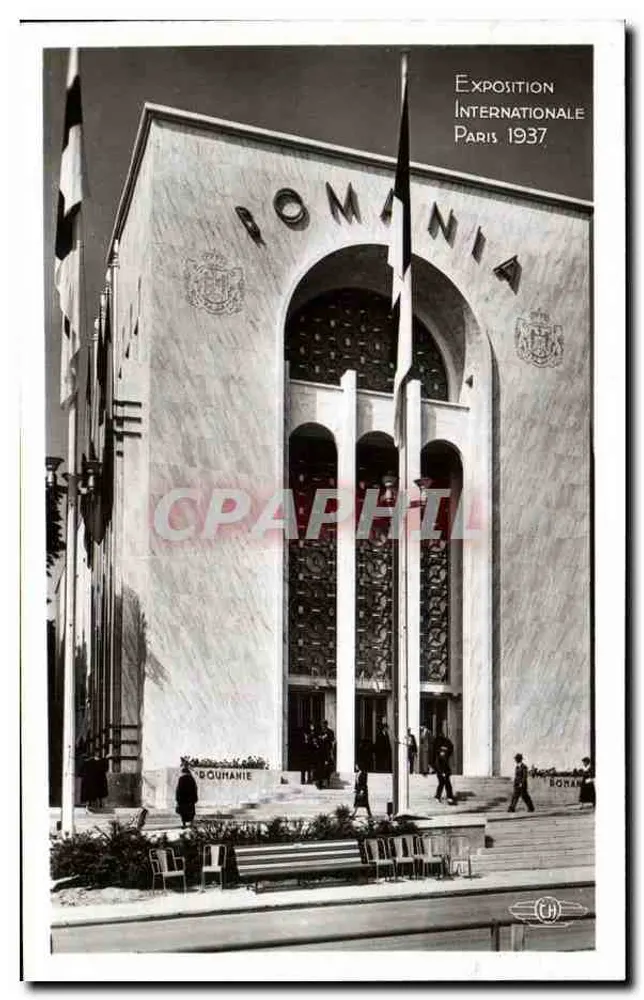 Rumänischer Pavillon — Internationale Ausstellung Paris 1937 — Verlag CH - Vorderseite